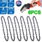 6X Chainsaw Chain 1/4" 043 28DL Fit 4" Inch Stihl GTA 26 Cordless Trimmer Pruner