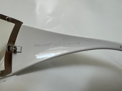 POLICE UNISEX SUNGLASSES MODEL TZ8711 SIZE 75 13-125 NEW WITH TAGS POLICE UNISEX CLEAR/WHT Sunglasses MODEL TZ8711 SIZE 75 13  main image 4