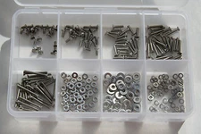 20 PIECES  0-80 X 1/8" THRU 1"  STAINLESS PHIL FLAT MACHINE SCREWS