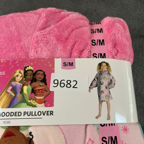 Disney Princess Oversized Hooded Pullover Robe Pink Girls Size Small / Medium - Picture 7 of 7