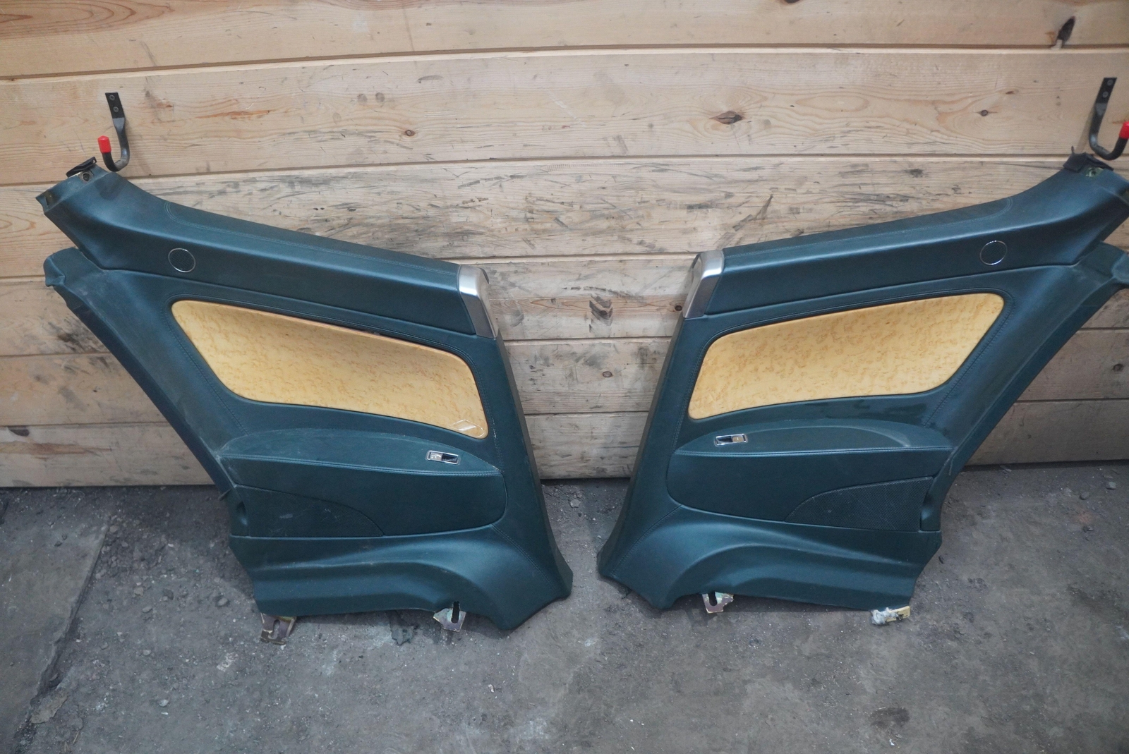 Set 4 Door Quarter Interior Trim Panel Green OEM Bentley Continental GT 2005