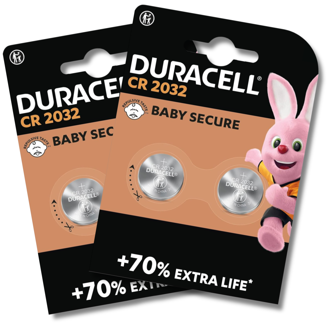 4x DURACELL CR2032 Batteries 3V Lithium  Coin Cell DL2032 2032 *EXPIRY 08/2034*