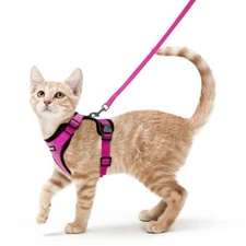 rabbitgoo Cat Harness & Leash Escape Proof Adjustable Vest Reflective Breathable
