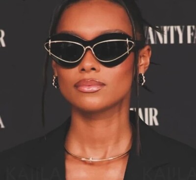 Occhiali Da Sole Retrò Cat Eye Donna Designer Di Marca - Foto 6