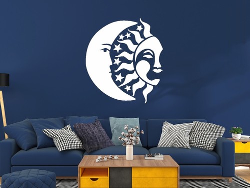 Aztec Sun & Moon Wall Stickers Symbol Car Decal Sticker Car Van Caravan Laptop - Picture 10 of 15