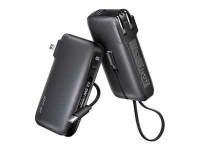 Joyfar 10,000mAh 22.5W Fast Charging USB-C Powerbank with Built-in USB-C