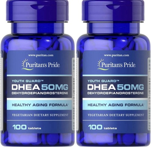 Puritan's Pride Dhea 50 mg Tabletten, Doppelpack 200 Gesamtstück