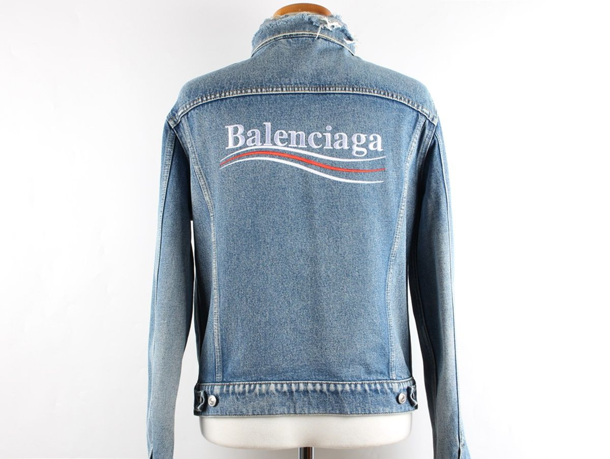 Balenciaga Wave Logo Denim Jacket 46 SKU12345 | eBay Balenciaga Wave Logo Denim Jacket 46 SKU12345 | eBay