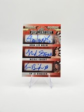 Gena Nolin Eggert Traci Bingham 2025 Leaf Pop Century Triple Feature Auto 1/1