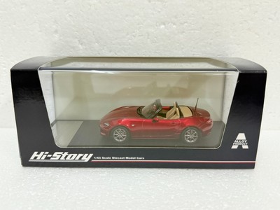 Mazda Roadster 1/43 Hi-Story ミニカー 1:43 HI STORY HS547RE MAZDA ROADSTER Leather VS 2024 MX-5 MIATA