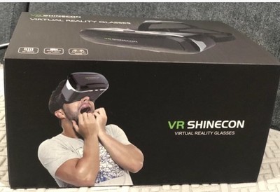 VR Shinecon Virtual Reality Glasses SC-G04E ~Used With Cell Phone - NEW Open Box