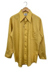 TOWN CRAFT 60s-70s Penneys Long Sleeve Shirt with Collar, Size 16, Polyester, YL