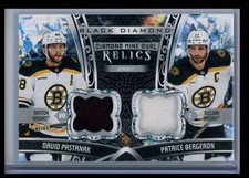 2022-23 Upper Deck Black Diamond Mine Dual Relics Brad Marchand / Patrice