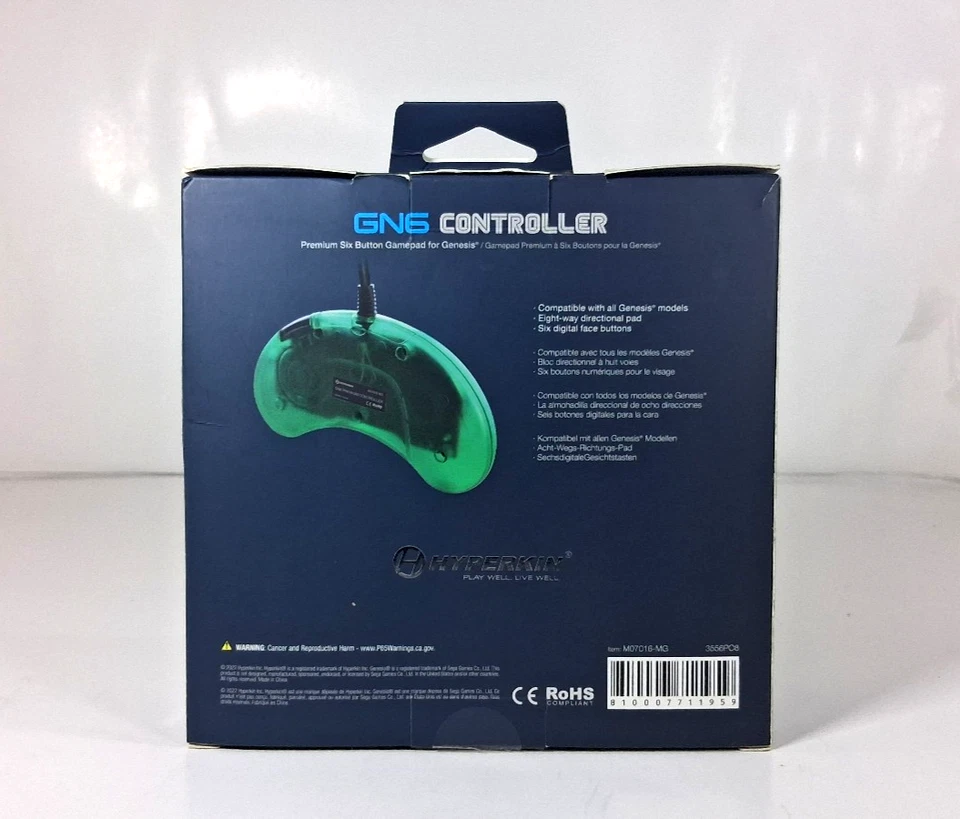 Hyperkin Sega Genesis 6 Button GN6 Premium Controller BRAND NEW NEVER OPENED - Image 2 of 4
