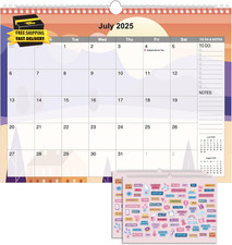 Calendar 2025-2026, Wall Calendar from July. 2025 - Dec. 2026, 18 Months Large C