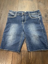 Girls Bermuda Jean Shorts Size 12 By Faded Glory 10