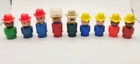 Vtg Fisher Price 9 Little People Western Indian Cowboy Men Boys African American