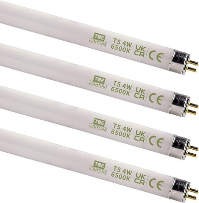 TBE LIGHTING 4w / 6 inch Daylight White 6500K Tubes - F4T5/SW Fluorescent Tub...