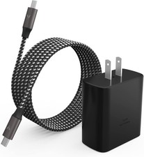 45W USB-C Super Fast Wall Charger for Samsung Galaxy S25/S24 6.6ft Cable