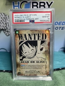 Wanted Luffy Psa 10 | eBay