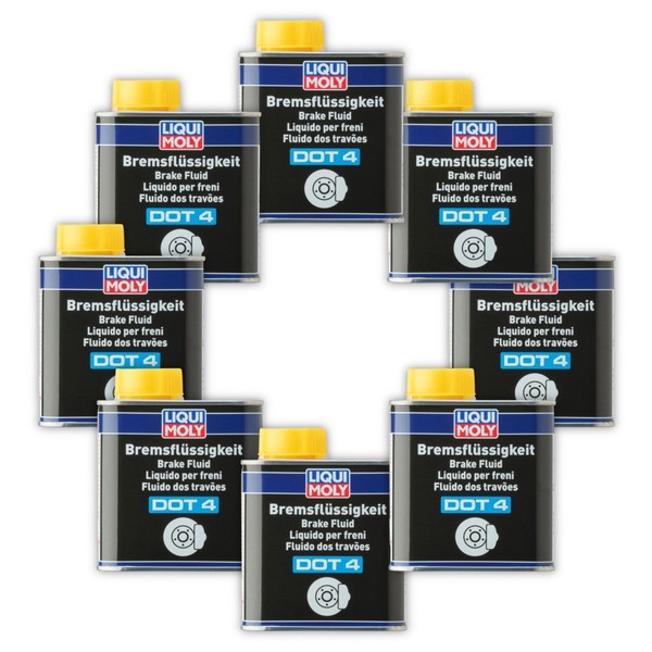8X BremsflüSsigkeit Liqui Moly 3085 DOT 4 Bremsen FlüSsigkeit Brake Fluid 500Ml-image
