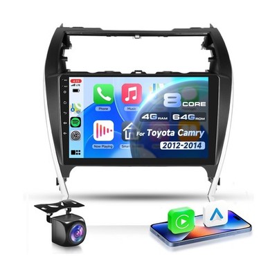 4G+64G with Qualcomm 8 Core Android 15 Car Stereo for Toyota Camry 2012-2014 ...