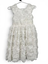 Janie Jack SPECIAL OCCASION Holiday Party Tulle Rosette Flower Girl Dress 6