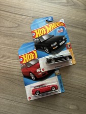 Set of 2 Hot Wheels 94 Audi Avant RS2 87 Quattro Red Black Factory Fresh 2023