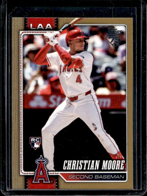 2026 Topps Christian Moore RC Gold Rookie #/2026 Angels
