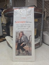 Vintage Jockey For Her White Knee Highs~One Size~USA Made