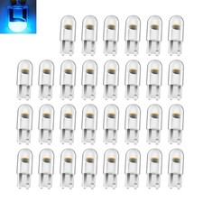 30 Pack T10 194 168 W5W COB LED Bulbs 6000K Blue Wedge Error Free Dome