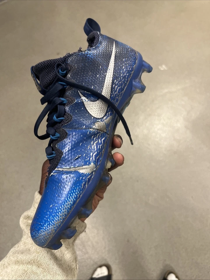 Nike Vapor Untouchable Pro 3 TD Football Cleats, Blue/White, Promo Sample - Image 2 of 4