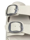 Cristina Francini Leather Sandal Women Size 9 White Double Buckle Designer Italy — photo 6