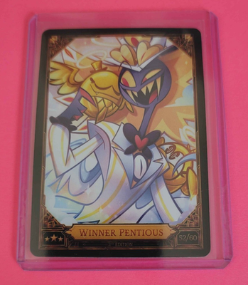 WINNER PENTIOUS 52/60 - RARE - Hazbin Hotel Season 2 Trading Card