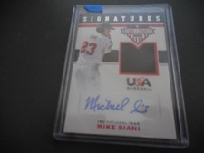 2017 USA Stars & Stripes Signatures Jersey 244/299 Mike Siani Auto st louis