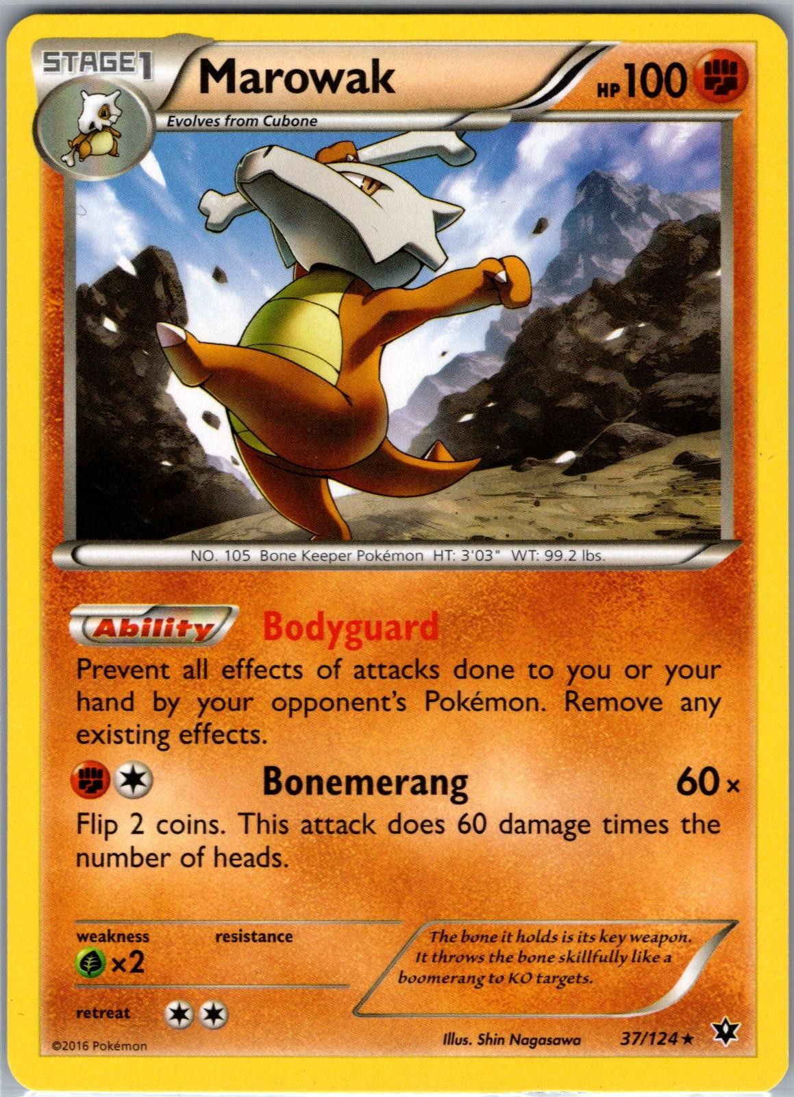 Marowak 37/124 Rare Fates Collide Pokemon Near Mint
