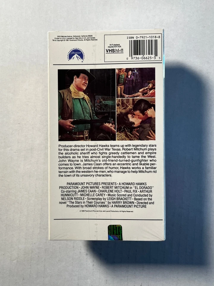 El Dorado (1966) VHS SEALED #Buy 3 Get 3 FREE Foto 2 de 4