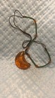 70× Necklace BROWN SCORPION AMBER lucite tear Amber bead — photo 10