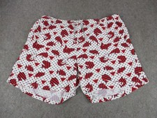 Columbia Swim Trunks Mens 2XL White Red Blue PFG Patriotic Fish Board Shorts USA