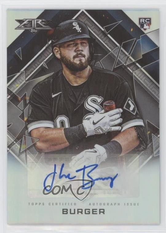 2022 Topps Fire Jake Burger #FA-JB Rookie Auto RC 0ge4