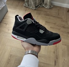 Nike Air Jordan 4 IV Black Cement Bred 2008 taglia 44,5 (US 10,5)