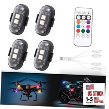 PCS Wireless LED Strobe Lights with Remote Control,8 Colors Waterproof Anti 4