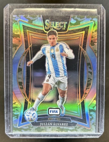 2024-25 Panini Select FIFA Julian Alvarez Terrace Camo #/135 Argentina