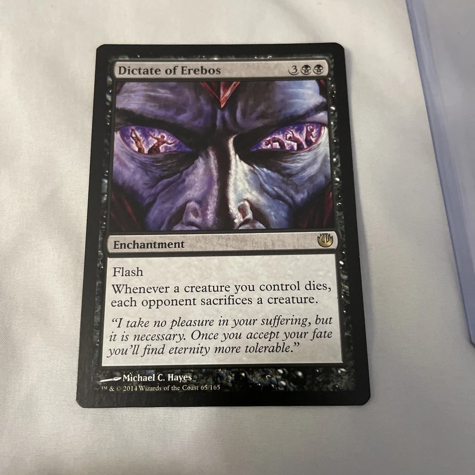 MTG Dictate of Erebos Journey into Nyx 65/165 Regular Rare NM 1x - Image 2 of 4