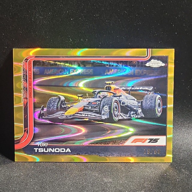 Topps Chrome 2025 F1 Yuki Tsunoda Gold /50