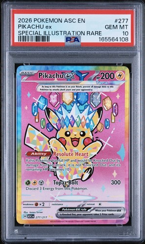 Pikachu ex graded PSA 10 for sale on eBay