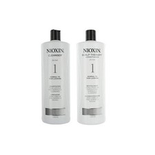 Nioxin System 1 Cleanser  Scalp Therapy Normal - Thin Hair Duo Set 33.8 oz