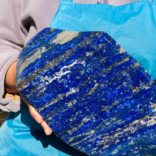 11.33LB Large Natural Lapis lazuli specimen Quartz Crystal Healing Sample 2687 - Afbeelding 17 van 19