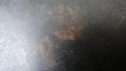 Seltene antike Amita Japan Damaszener Gold & Silber gehämmert auf Eisenstahl - Bild 9 von 12