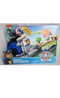 paw patrol chase's ride rescue transforming playset
